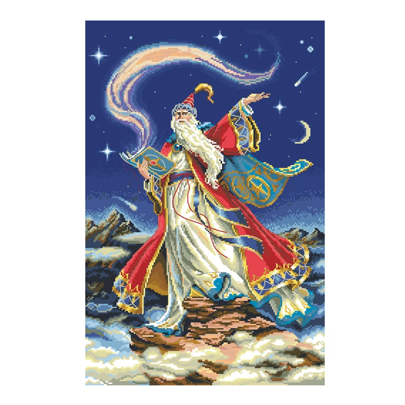 The enchanter cross stitch kit Dreampattern 18ct 14ct 11ct unprint canvas embroidery DIY needlework wall decor