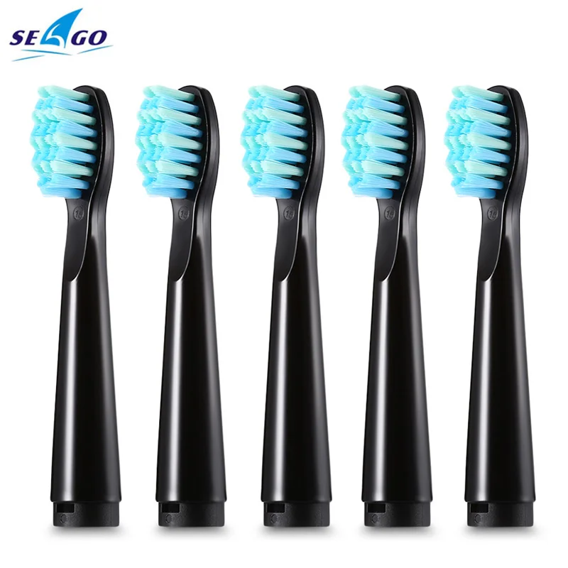 

5PCS SEAGO Replacement Toothbrush Heads for SEAGO SG503 SG - 507 electric toothbrush Top quality Soft bristles brush head