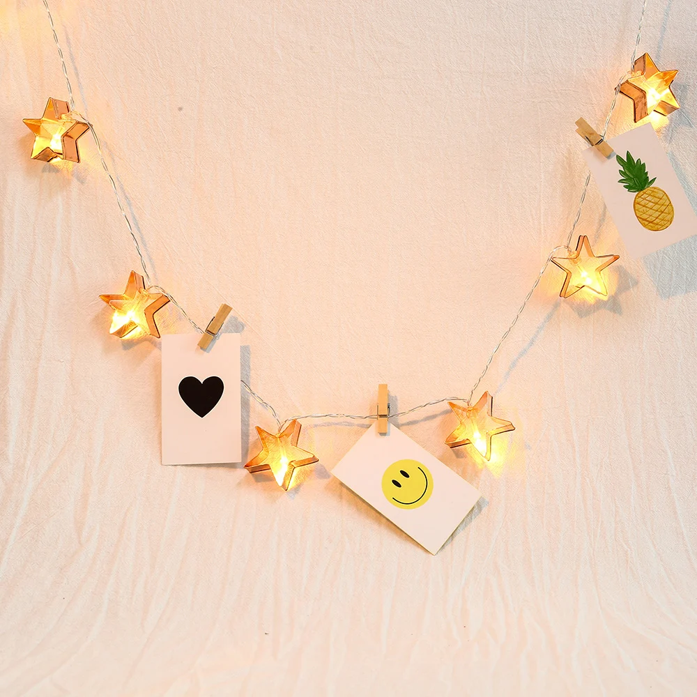 Christmas String Light 1.5M 10LEDs LED String Light Star Heart shape Christmas decorations For home Battery Operated D40 Christmas String Light 1.5M 10LEDs LED String Light Star Heart shape Christmas decorations For home Battery Operated D40