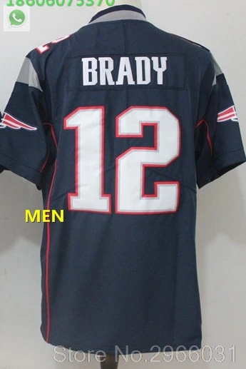 Новая Англия A+++ Качественная мужская футболка для взрослых Tom Brady 12 Rob Gronkowski 87 Julian Edelman 11 Brandin Cooks 14