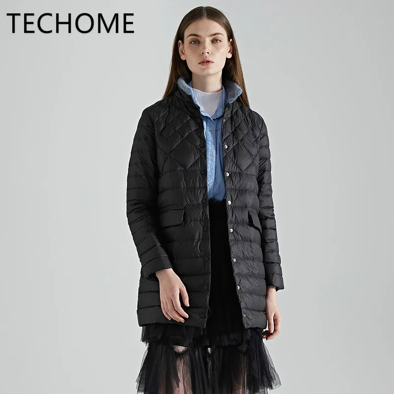 

Long Down Jacket Women Autumn Winter Ultra Light 90% White Duck Down Coat Plus Size 3XL Female Puffer Jacket Warm Parka