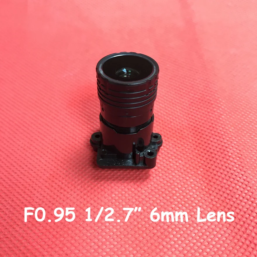 Camera Lens 2.0 Megapixel F0.95 Aperture M16 Mount Fixed Iris Cctv Lens IR Filter 1/2.7Inch 4Mm 6Mm