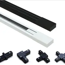1 м светодиодный светильник на рельсах или разъемах, светильник на рельсах, светильник на рельсах, Универсальные рельсы