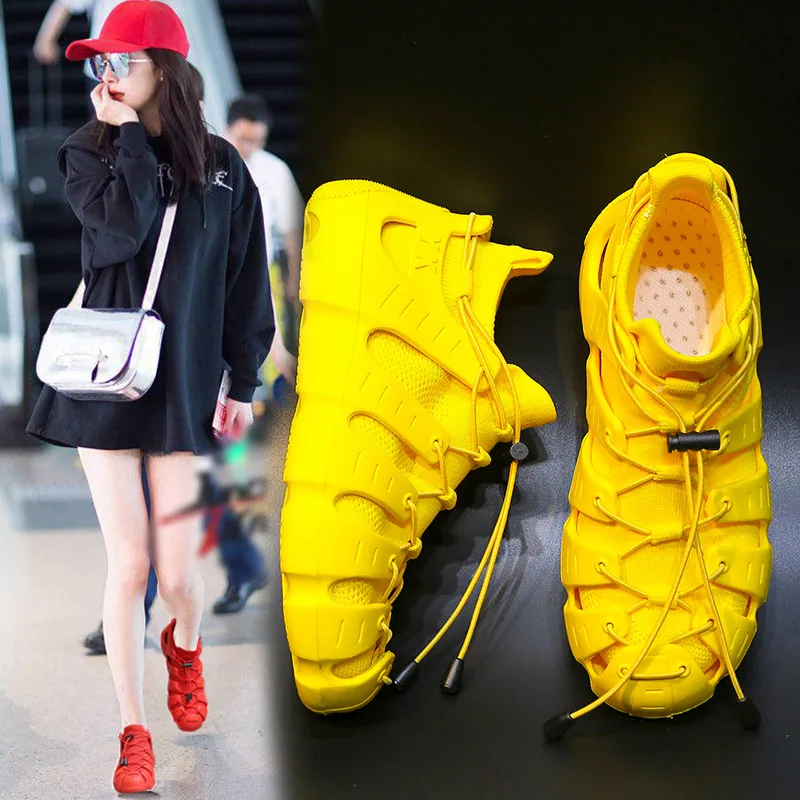 

Octopus Foot Sock WOMEN'S Shoes 19 New Style Online Celebrity Running Sports Casual WOMEN'S Sandals