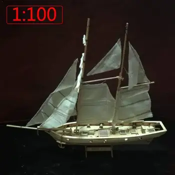 

1set Wooden Assembled Sailboat Building Kits Ship Model Wooden Toys Model Diy Wooden Crafts Kit Sailing Assembled Sailboat B6B8