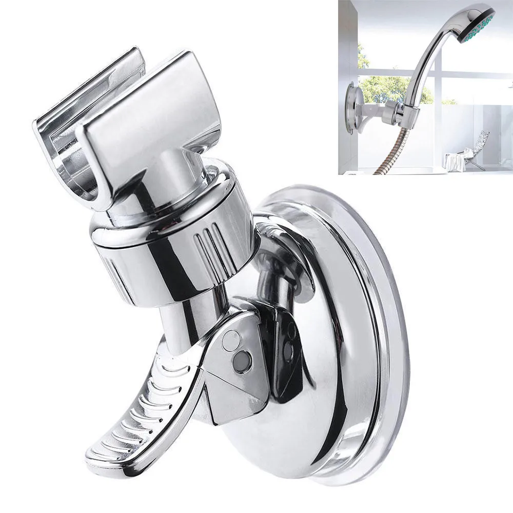 Shower-Head-Handset-Holder-Chrome-Bathroom-Wall-Mount-Adjustable-Suction-Bracket-Strong-wall-Mounted-Strong-Rack