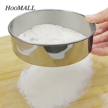 

0.28mm Stainless Steel Mesh Flour Sifter 15cm Dia Pastry Icing Sugar Shaker Sieve Cup Baking Tool Kitchen Accessories