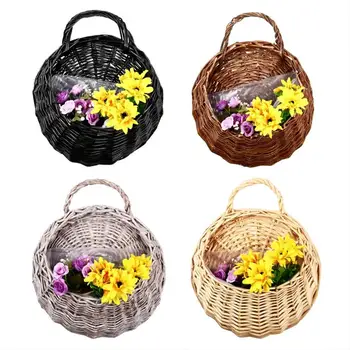 

Bird nest rattan wall hanging basket rattan gardening home garden wedding wall decoration decoration for storage