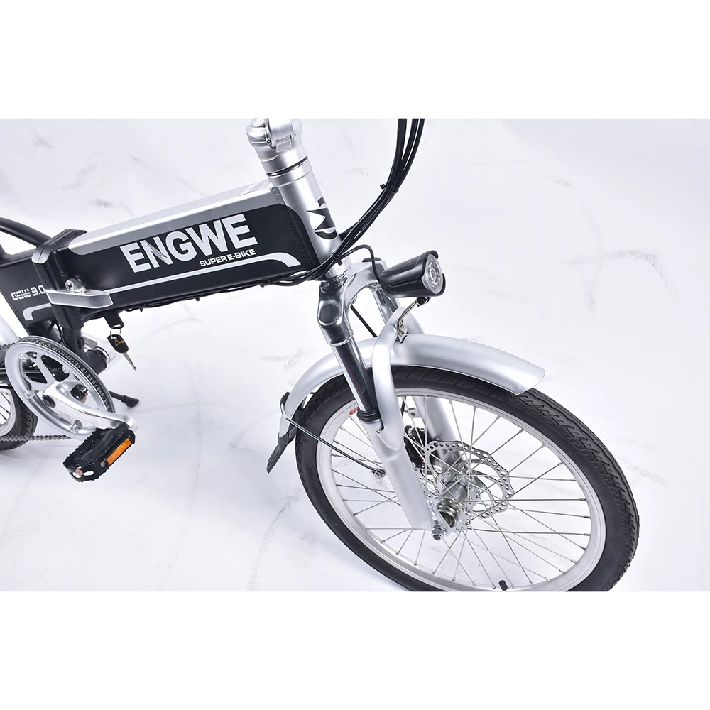 EGW 250W 48V 8Ah Батарея складной электрический велосипед 20 ''колеса Алюминий сплав складной каркас складной электрический велосипед с передние и задние дисковые тормоза