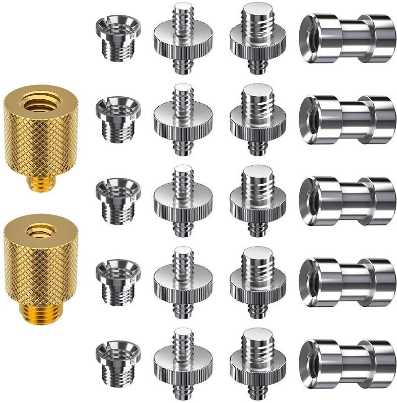 Camera Screw Tripod Screw Adapter Converter Screws Kit for Camera Tripod Selfie Vlogging Tripod Accessories