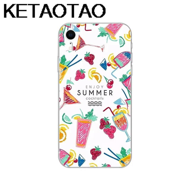 Серый KETAOTAO чехол для телефона с рисунком еды s для iPhone 4S 5C 5S 6S 7 8 SE 5 6 Plus XR XS Max чехол кристально чистый мягкий TPU чехол s - Цвет: Серый