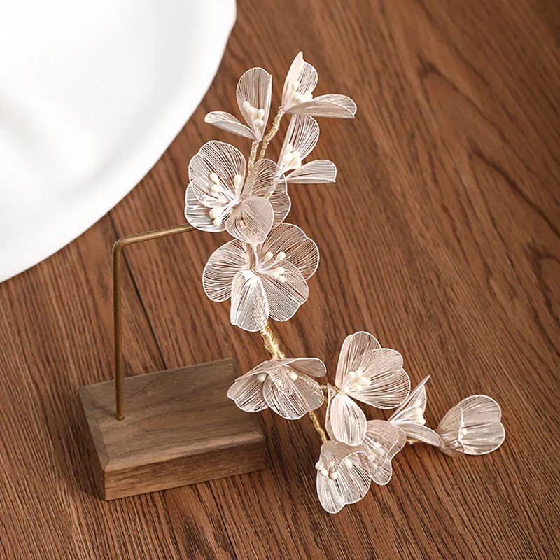 Hair Accessory Flower Hairband Bridal Hair Jewelry Pearl Crystal Headband Birthday Party Tiara Wedding Hair Accessories