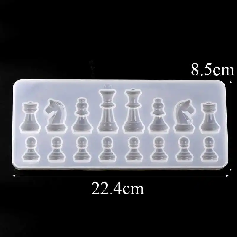 2 chess mould Международная в форме шахмат силиконовая форма DIY Пластилин Кристалл Капля формы украшения торта конфеты форма для выпечки пирожных с шоколадной начинкой P12 - Цвет: 2 chess mould