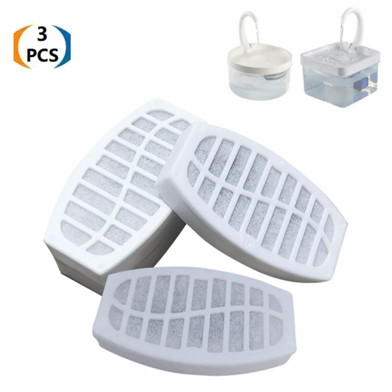 Replacement of activated carbon filter for pet drinking fountains, used to replace filters for