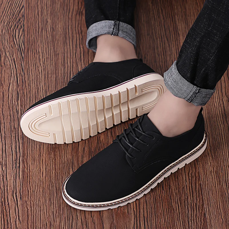 

Brand Fashion Simple Men Shoes Classic Casual Shoes Men Comfortable Lace Up Flats Lightweight Breathable Herenschoenen