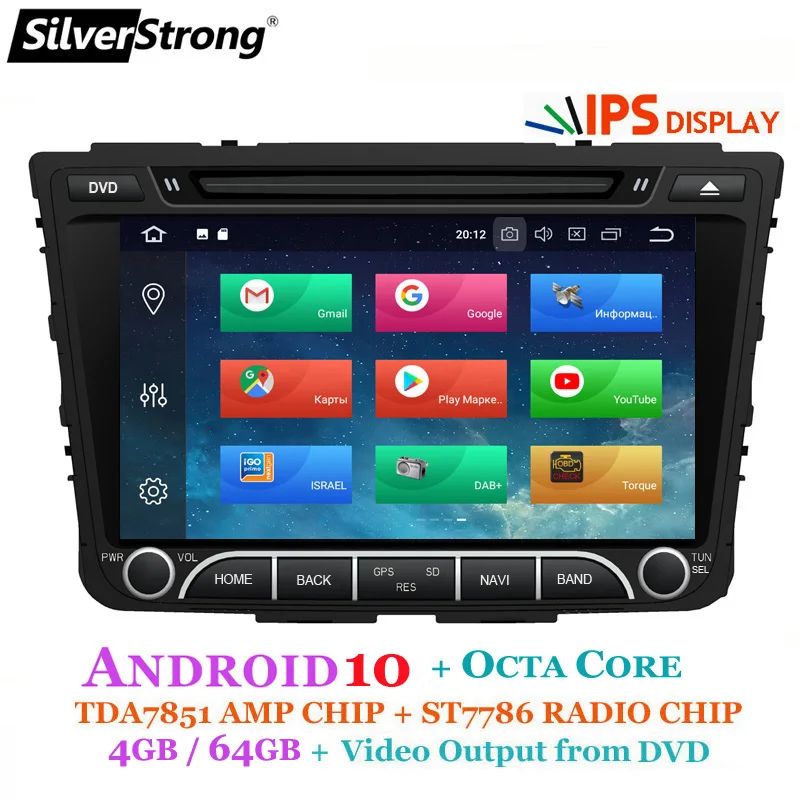 OctaCore IPS 4G 64GB Creta автомобильный DVD для Hyundai ix25 Android10 GPS радио медиаплеер