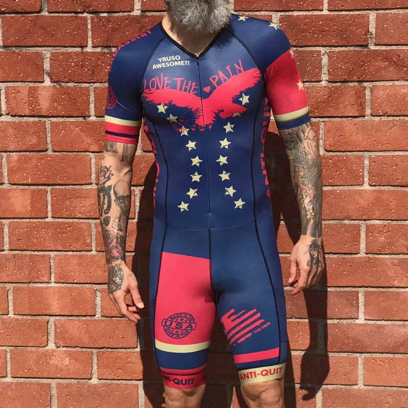 Профессиональный командный костюм для триатлона, Мужская велосипедная майка, Облегающий комбинезон, одежда для велоспорта, Ropa Ciclismo, спортивный комплект для бега на велосипеде - Цвет: Черный