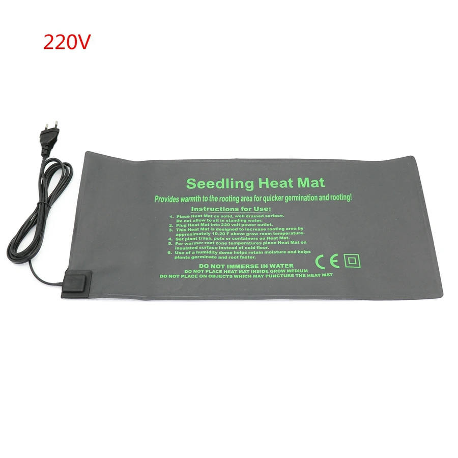 52x24cm PVC Seedling Heat Mat Plant Seed Germination Warm Hydroponic Heating Pad