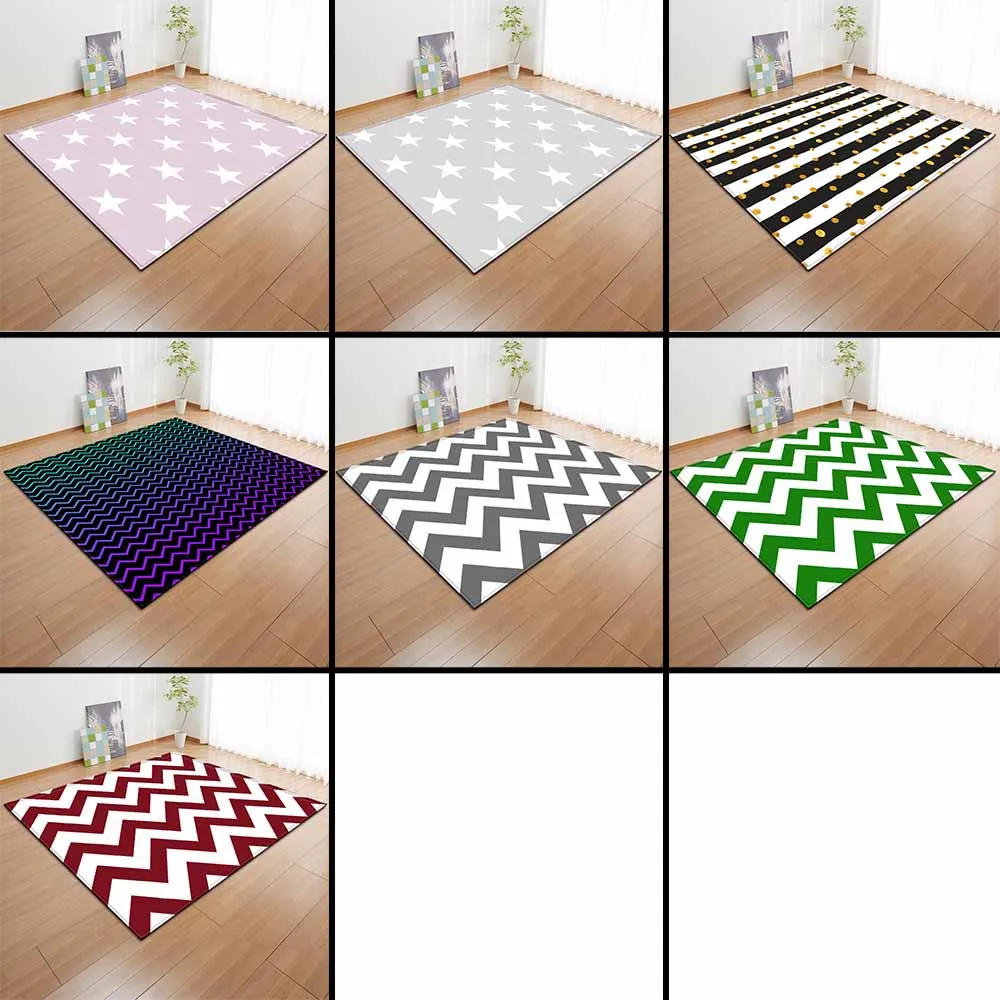 Современный Противоскользящий фланелевый коврик для гостиной напольные ковры