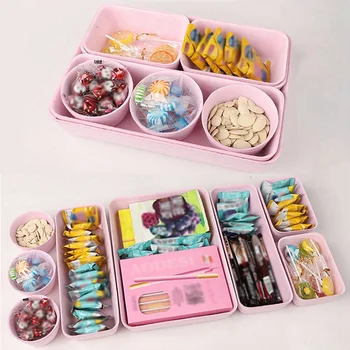 

8Pcs Felt Storage Tray Drawer Storage Organizer Office Storage Box Home Office Supplies Storage Tools