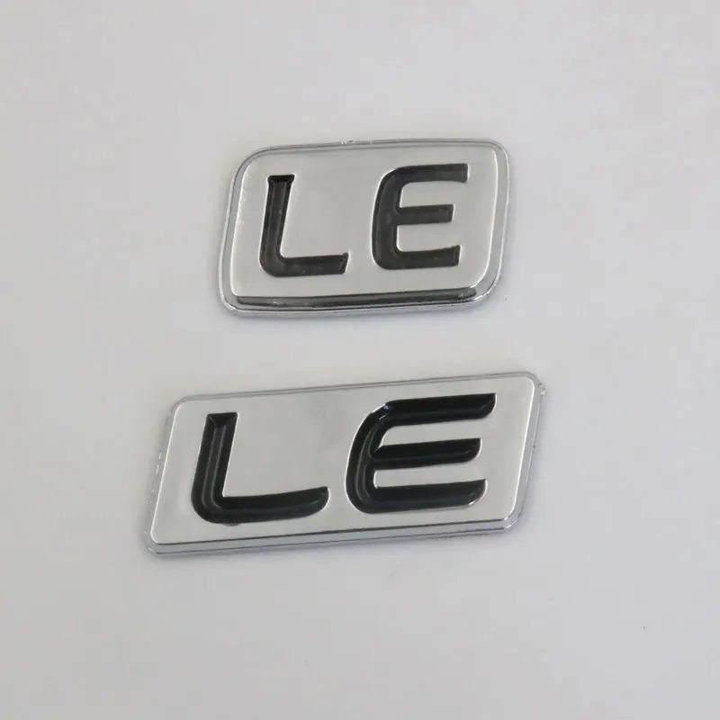Для Toyota LE эмблема черный серебристый значок на задний багажник автомобиля