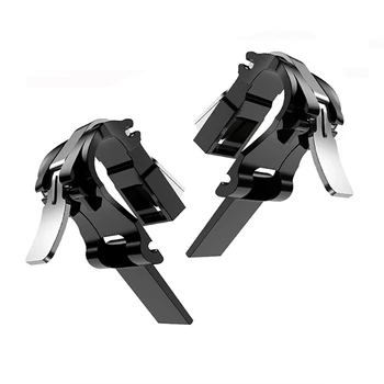 

Mobile Game Trigger for PUBG Cell Phone Gamepad Aim Fire Controller L1R1 Gaming Trigger for iPhone Android Smartphones Joysticks