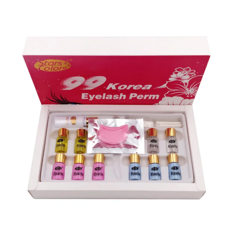 Набор для завивки ресниц, набор для подкручивания ресниц, набор для наращивания ресниц, накладные ресницы, клей, инструменты для наращивания, волнистый лосьон, макияж - Цвет: Korea Eyelash Perm