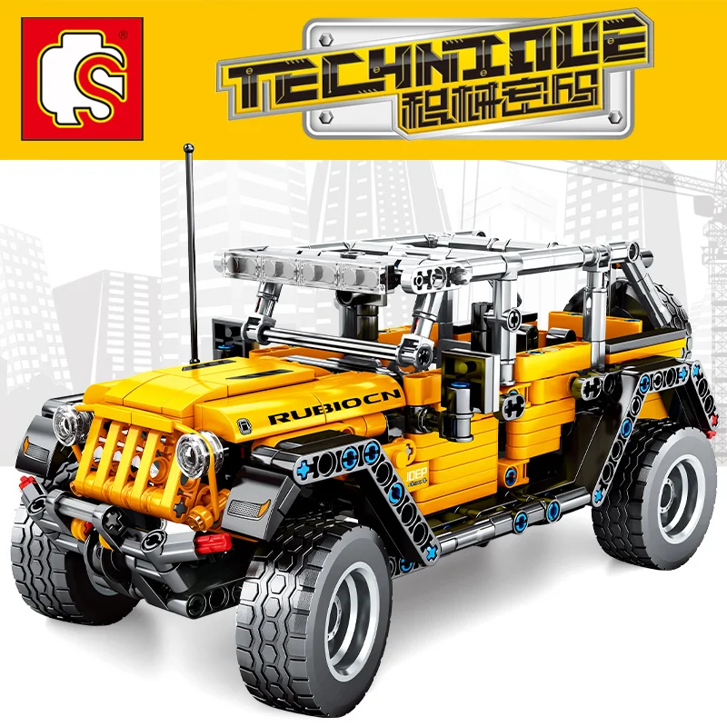 Блоки Sembo City Technic автомобильные игрушки джипы внедорожные вранглеры совместимые