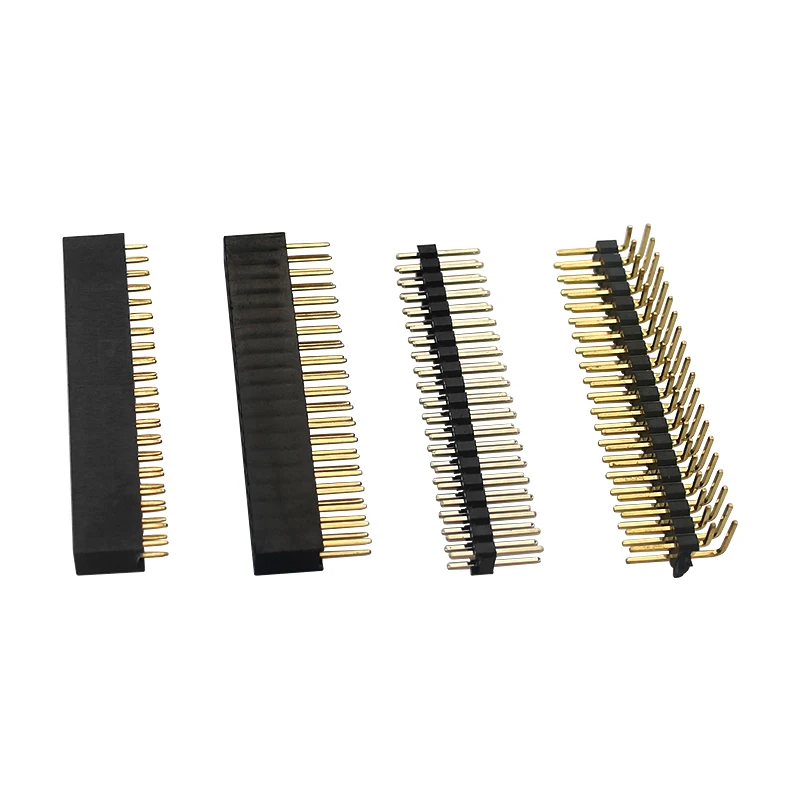 Raspberry Pi GPIO Header Kit for 2x20-pin Dual Male Right Angle Male Famale Header suitable for Raspberry Pi 4B/3B+/3B/Zero afbeelding