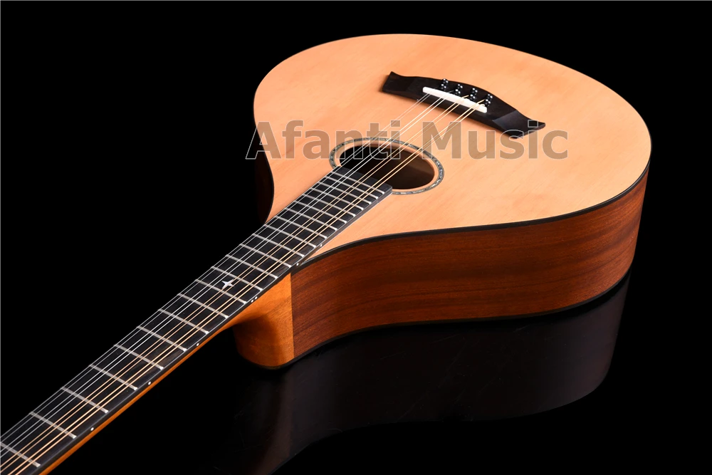 Afanti музыка твердая красная сосновая древесина Топ мандолин(AMG-2247