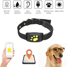 Милый легкий gps собака кошка животное в режиме реального времени трекер GSM/Средство обнаружения GPRS локатор сигнализация водонепроницаемый ошейник