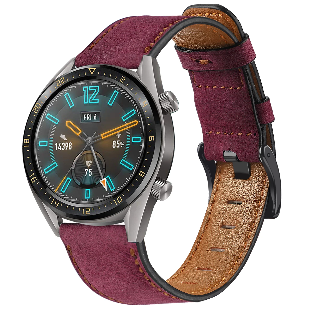 Для huawei Honor Magic Watch 2 ремешок 22 мм Ретро стиль из натуральной яловой кожи браслет сменный ремешок для часов - Цвет: 06