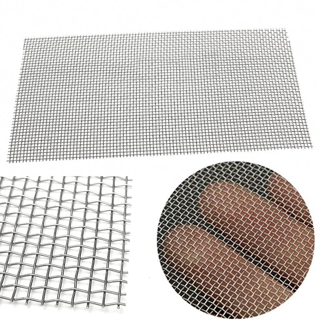 5/8/20/30/40 Mesh Woven Wire High Quality Stainless Steel Screening Filter Sheet 15x30cm