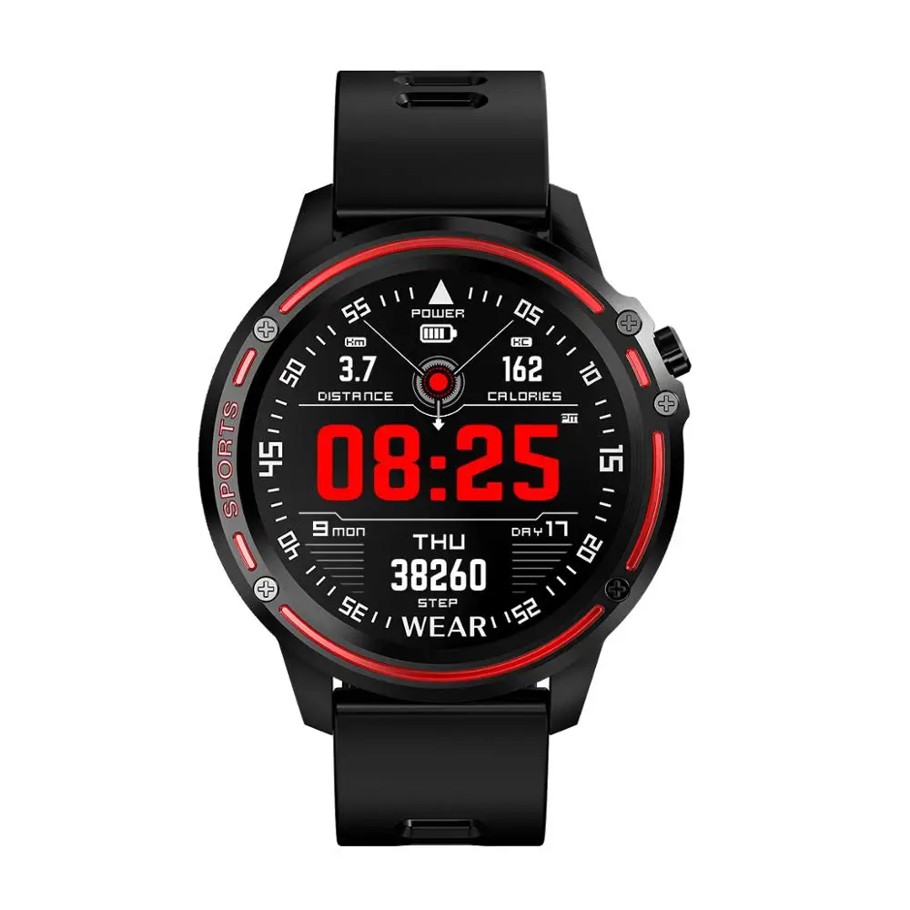 Роскошные модные водонепроницаемые IP68 Смарт-часы для мужчин ЭКГ PPG кровяное давление измерение уровня кислорода в крови Подарок Спортивные умные часы - Цвет: Красный