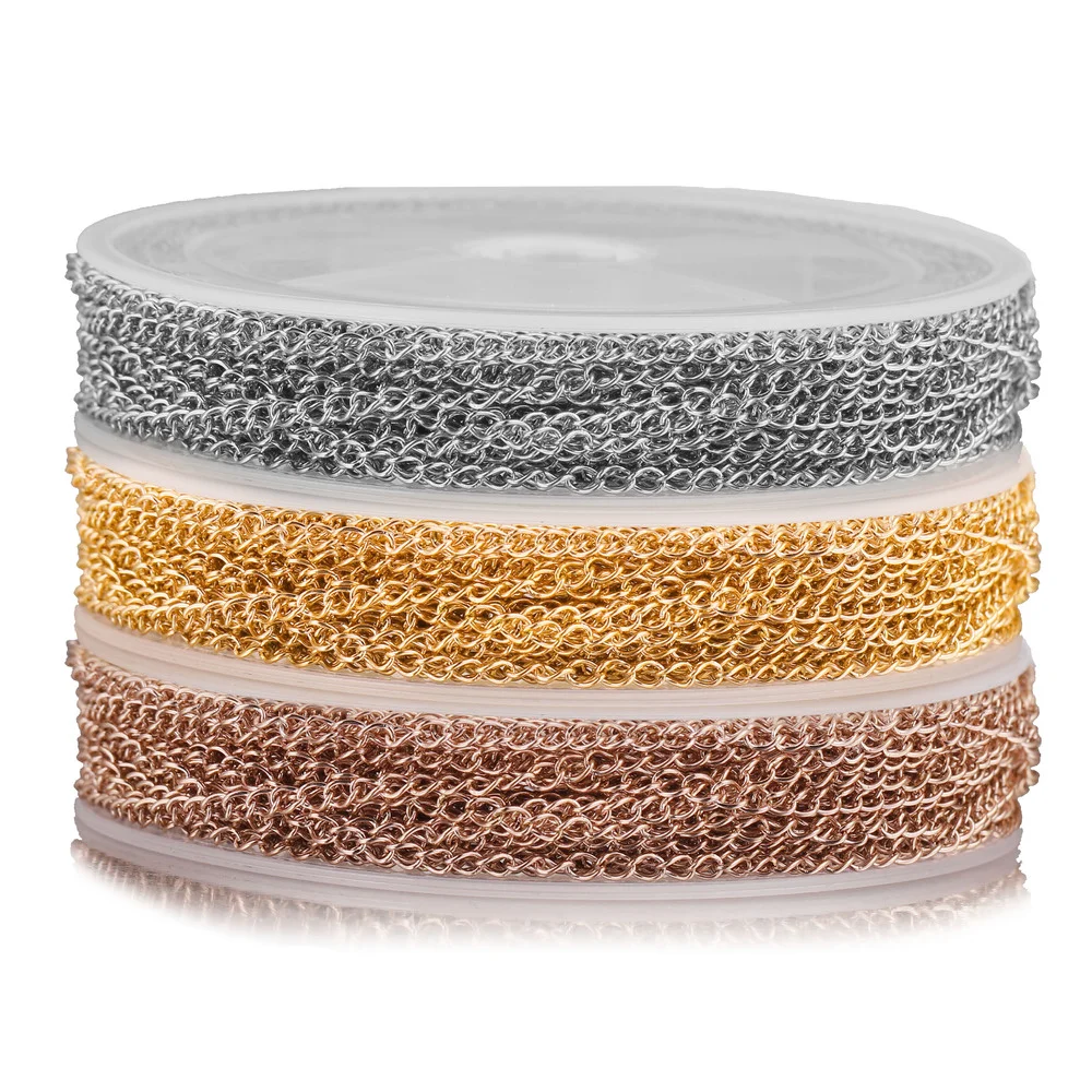 333 AU750 18K Massivgold Verlängerungskettchen, Gelbgold