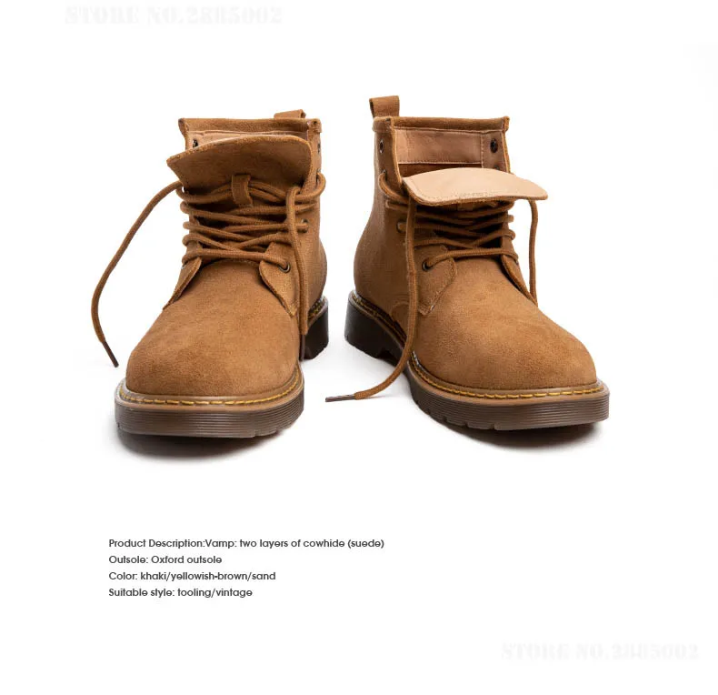 Xiaomi Mijia/мужские ботинки; Ботинки martin; Мужская обувь; замшевая кожаная мужская теплая обувь; Зимние ботильоны в британском стиле; Осенняя мужская обувь