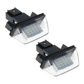 

1 Pair 18 LED License Number Plate Lights Lamp For Peugeot 206 207 307 308 406 Citroen C3/C4/C5/C6
