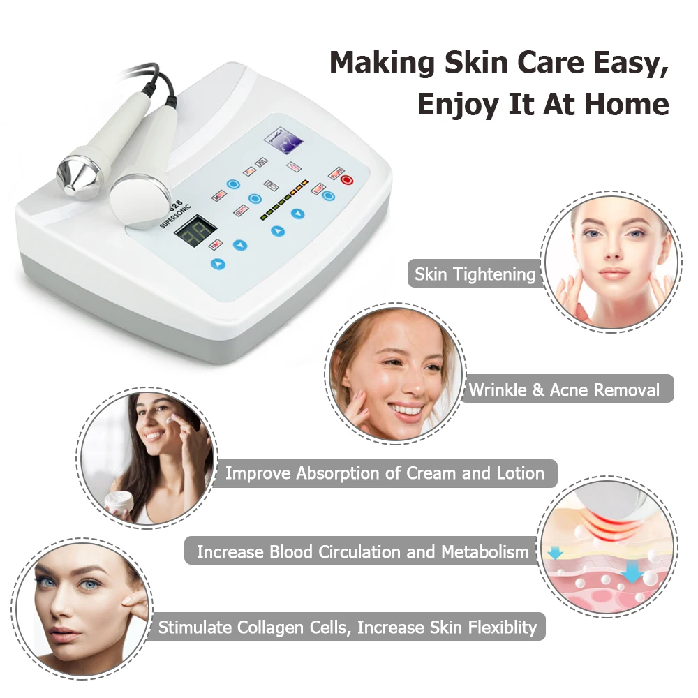 Beauty Star Ultrasonic High Frequency Facial Skin Care Freckle Removal Skin Lifting Anti Aging Ultrasonic Facial Massage Machine