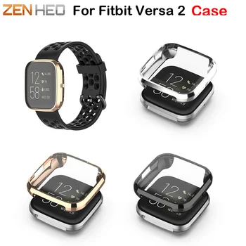 

360 Degree Protection Cover For Fitbit Versa 2 Band Case Plating For FitBit Versa 2 Smart Accessories Screen Protective Case