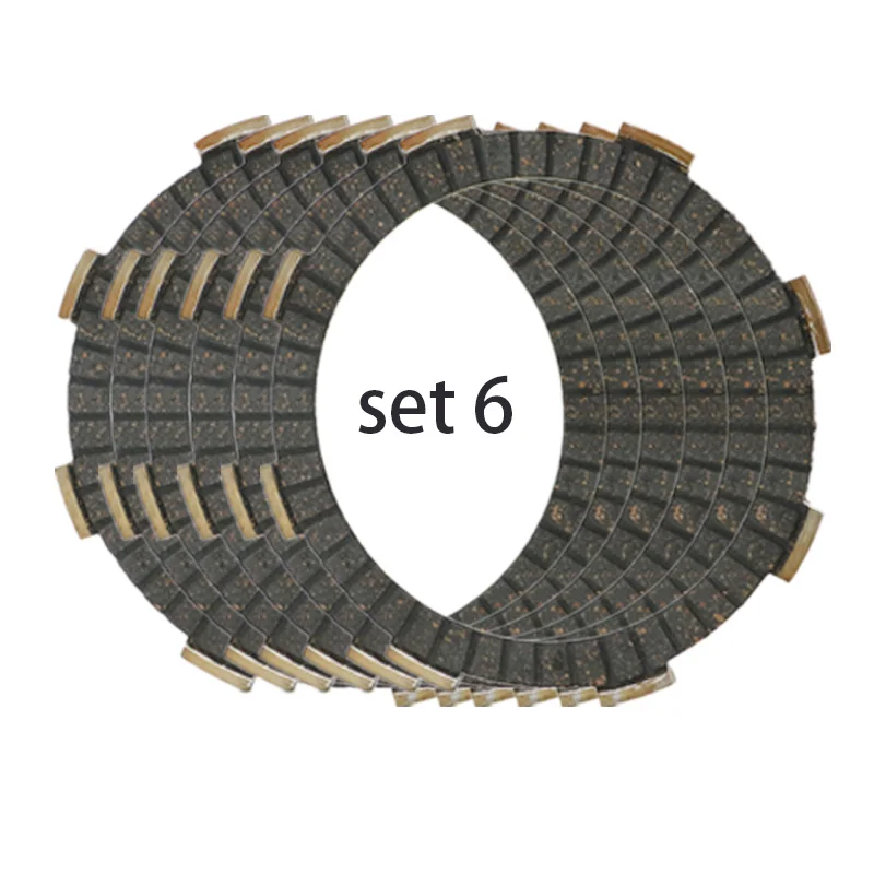 

6 Piece Motorcycle CLUTCH disc FRICTION PLATE set for Honda CR125 CRF150 REBEL 250 CB250 CR125R CRF150R CBF250 VT250C VTR250