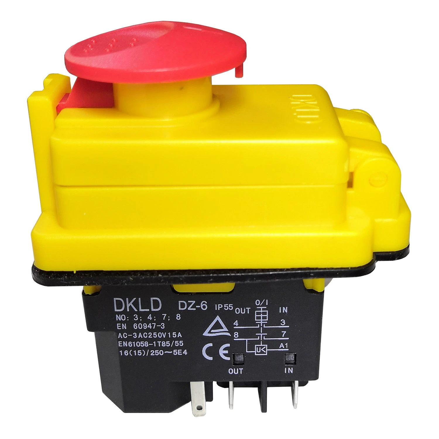 Kritik Pak at lægge Nord DKLD DZ-6I 5Pin Waterproof Electromagnetic Pushbutton Switches Bipolar Normally  Open Emergency Stop Industrial Switch for Drill - AliExpress Lights &  Lighting