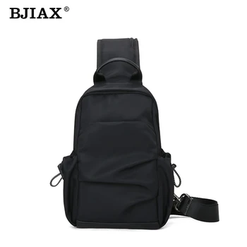 

Men's Messenger bag shoulder Oxford cloth Chest Bags Crossbody Casual messenger bags Man waterproof Multifunction Handbag