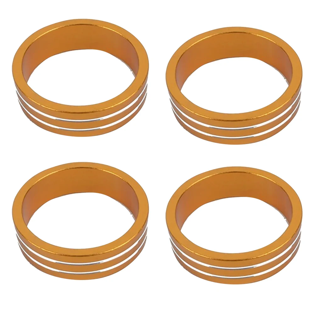 4Pcs Cap Cycling Parts Sports Aluminum Alloy Front Stem Replacement Outdoor Fork Washer Durable Road Bike Bicycle Headset Spacer