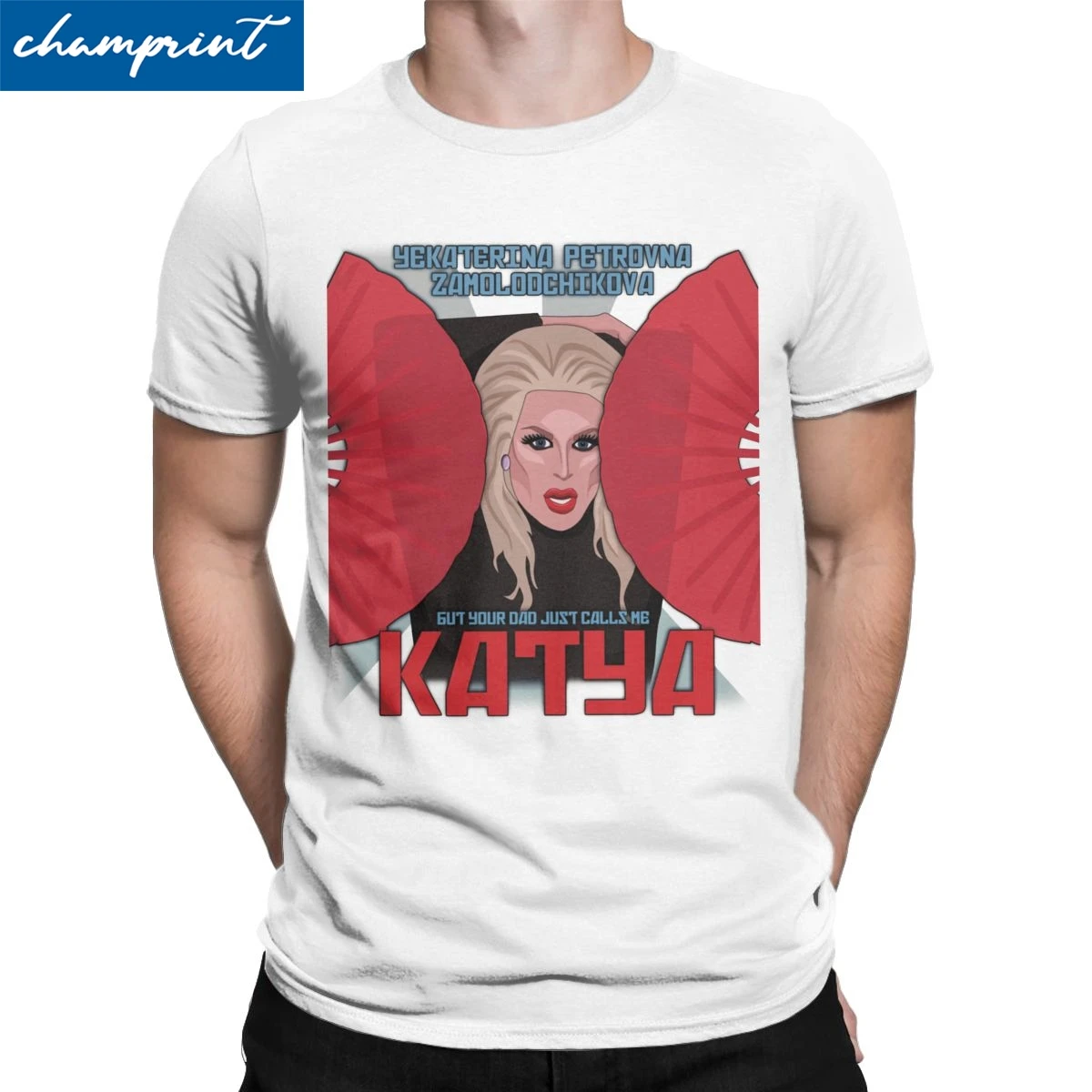 Кати Zamolodchikova вашего папы только звонки мне футболка Для мужчин рупаул Драг