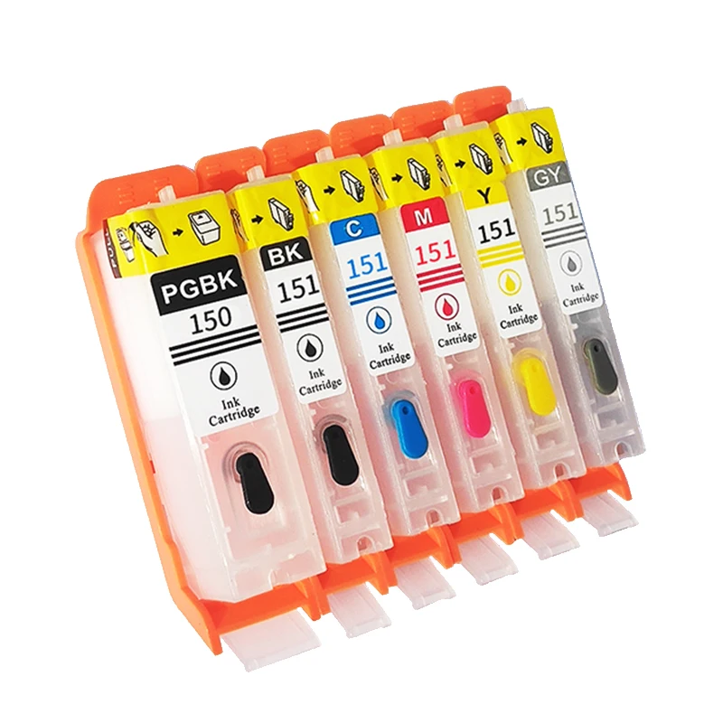 PGI 150 CLI 151 Nachfüllbare Tinten Patrone für Canon PIXMA MG5410 MG5510  MG5610 MG6410 MG6610 IP7210 MX721 IX6810 drucker|Ink Cartridges| -  AliExpress