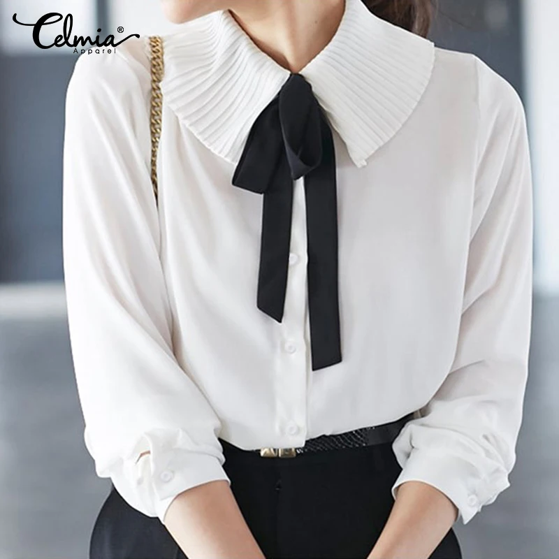 Korean collar blouse Clearance
