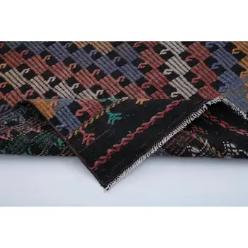 

90x353 Cm Multicolor Handmade Oriental Rug Runner Rug-3x12 Ft