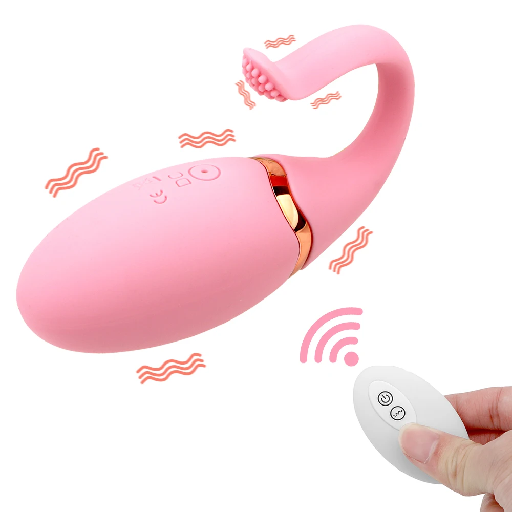USB 10 Speed charging Wireless Remote Control Clitoris Stimulate Fish Tail Jump Egg Vibrator  Vibrating Eg_voghion.com