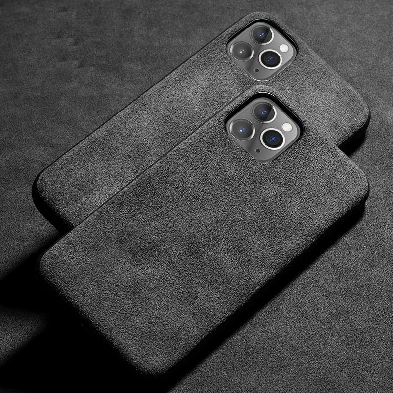 Роскошный чехол из натуральной кожи для iphone 11 pro max, замша, мягкий на ощупь, противоударный чехол для iphone 11 pro, чехол xr xs max 7 8 plus