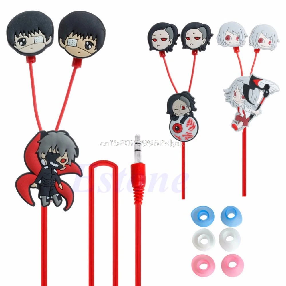 

Anime Tokyo Ghoul Kaneki Ken Earphone Cute Earbuds Headsets Cosplay F23 dropshipping